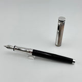 Edelfeder Germany sterling silver 925 cap black barrel   - Fountain Pen
