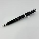 Pelikan M215 Black with silver rings   - Fountain Pen