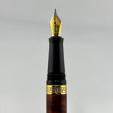 No name pen with wood over lay and greek band - Fountain Pen