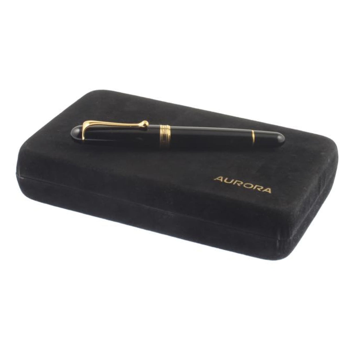 Aurora 88 Gold Plated Black Resin Large Fountain Pen