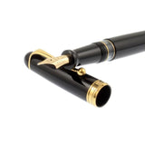 Aurora 88 Gold Plated Black Resin Large Fountain Pen