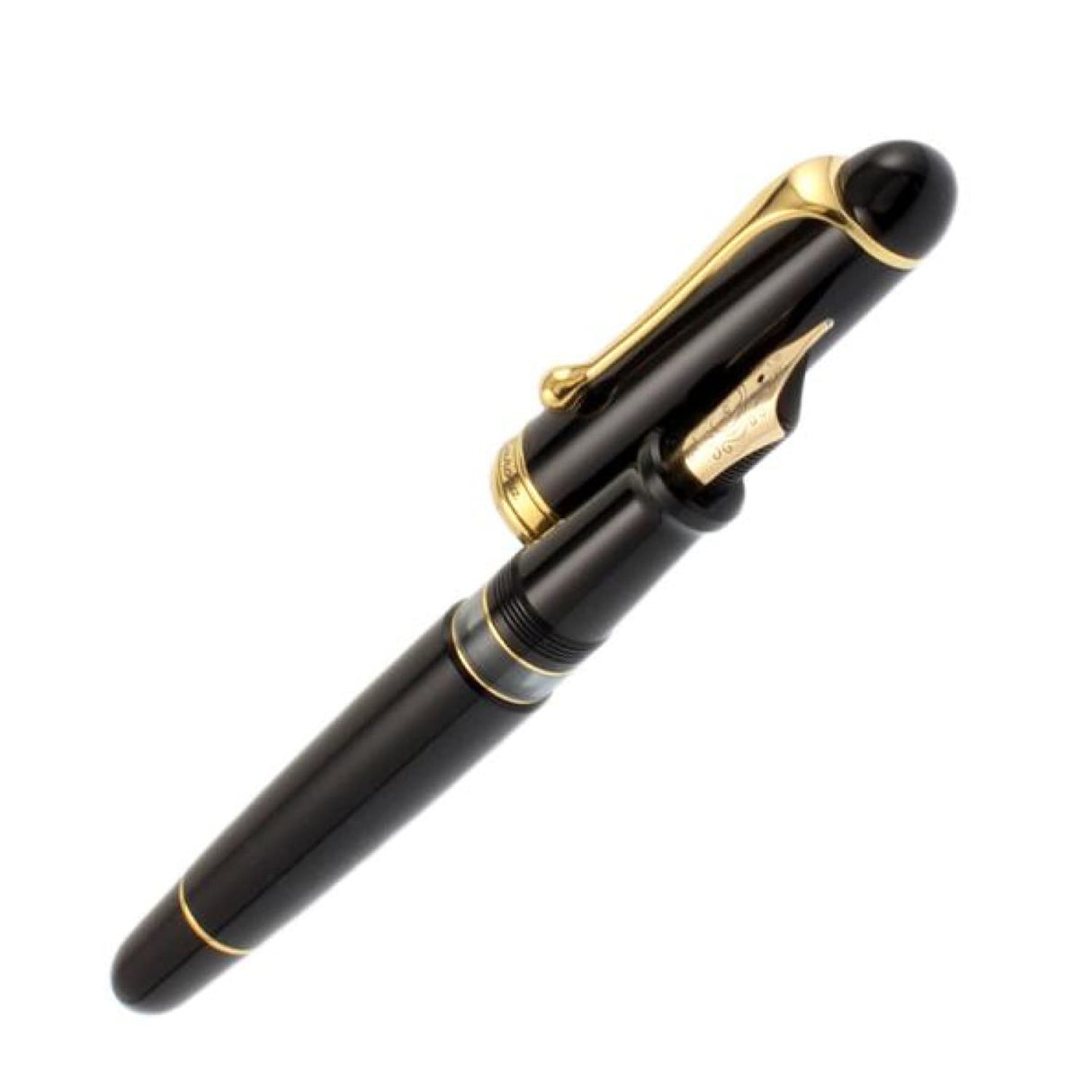 Aurora 88 Gold Plated Black Resin Large Fountain Pen