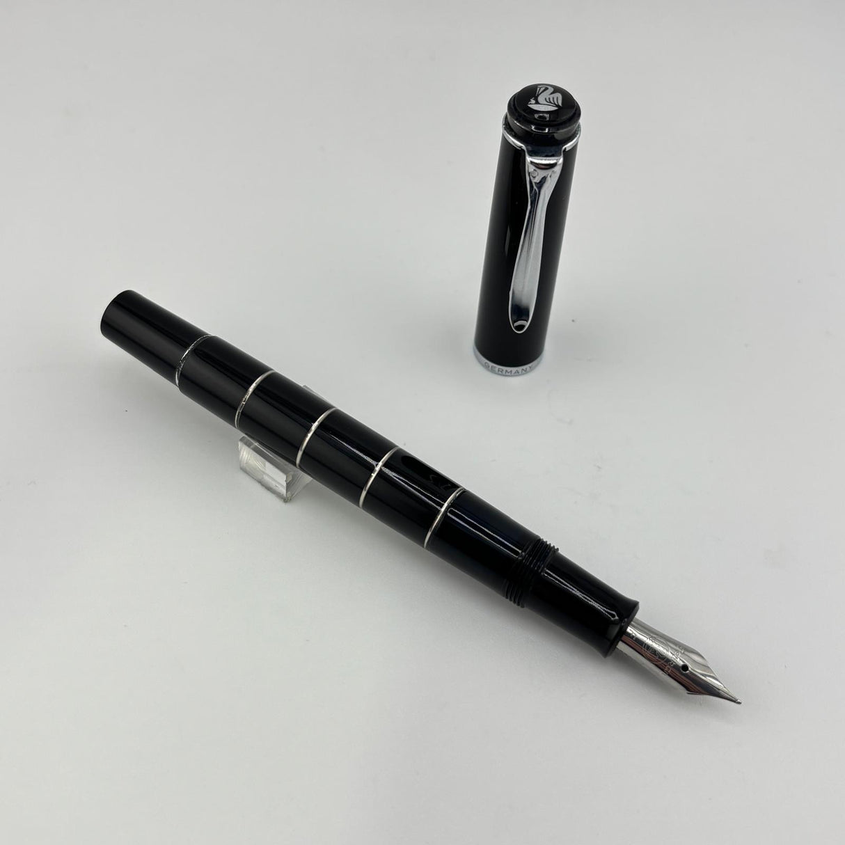 Pelikan Classic M215 Black with Silver Rings - Fountain Pen