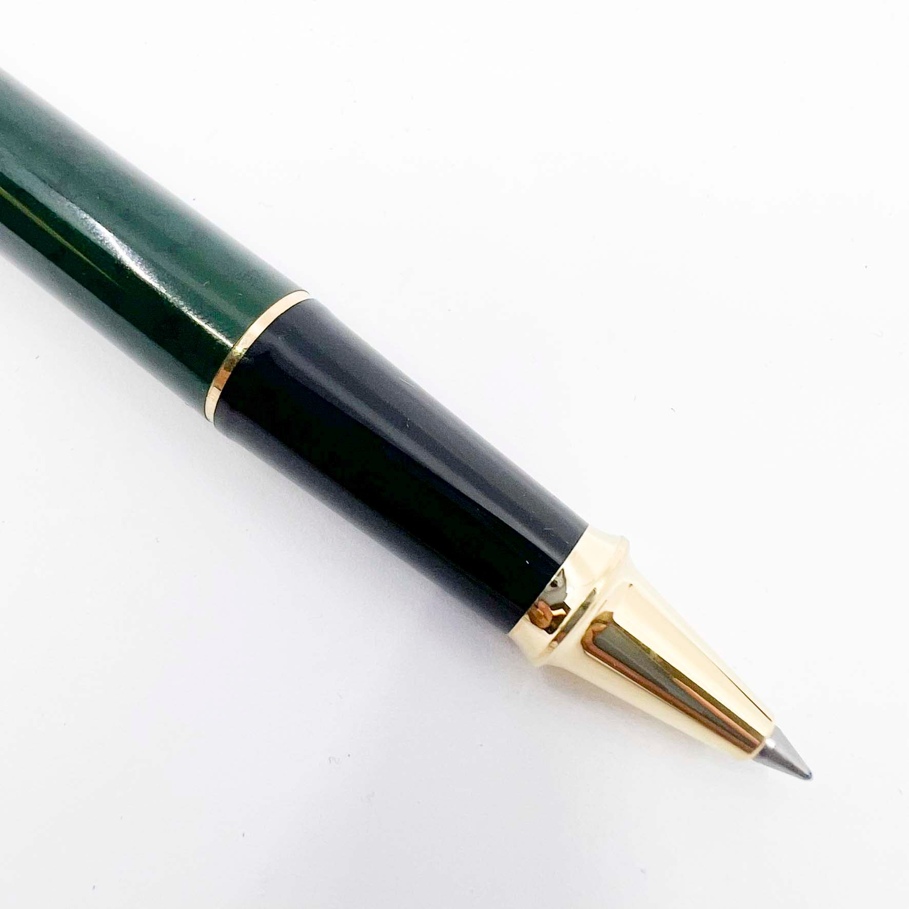 Cross Townsend Marbled Green & Black Lacquered Rollerball - Made