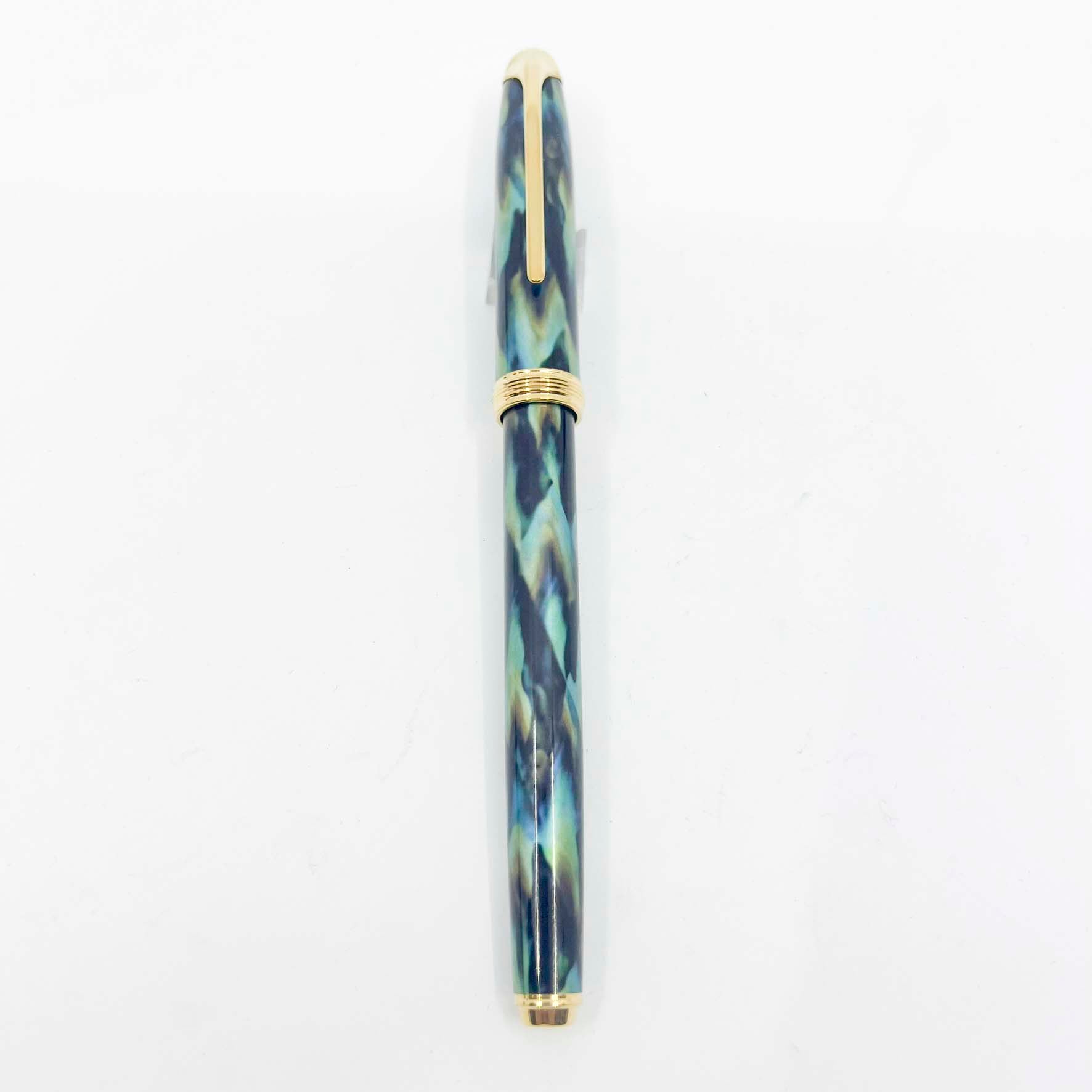 cross ピナクル ピーコックブルー ボールペン Cross Pinnacle Peacock Blue Lacquered Rollerball - Made in USA