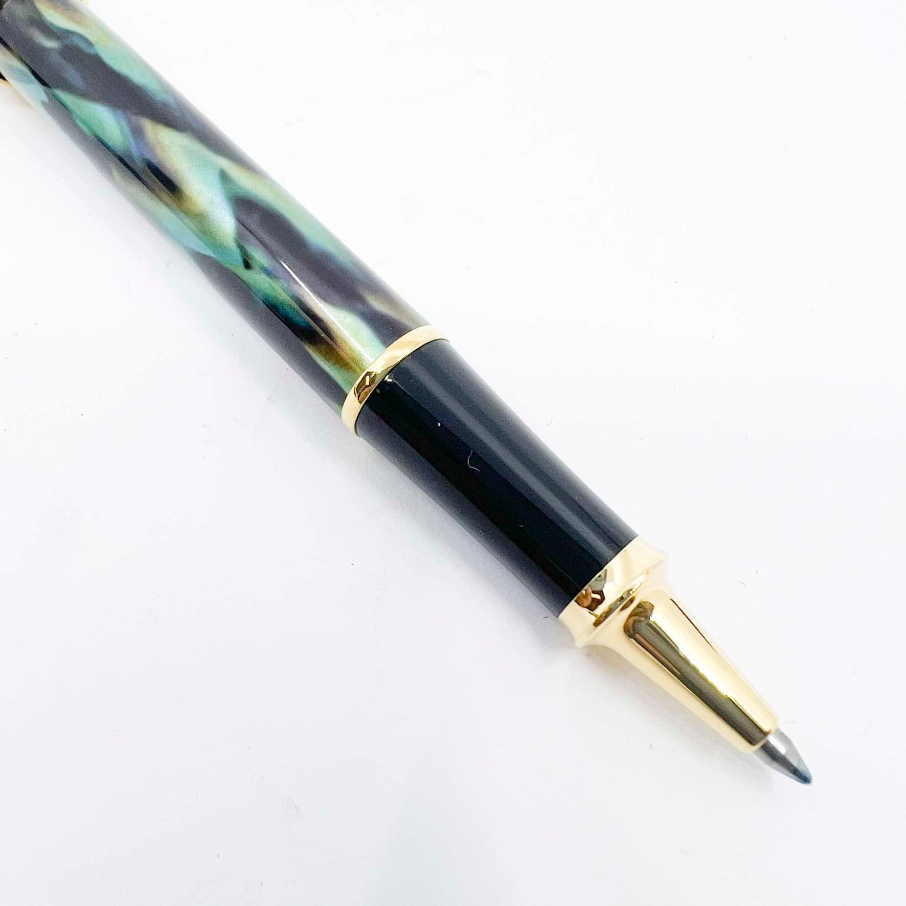 Cross Pinnacle Peacock Blue Lacquered Rollerball - Made in USA