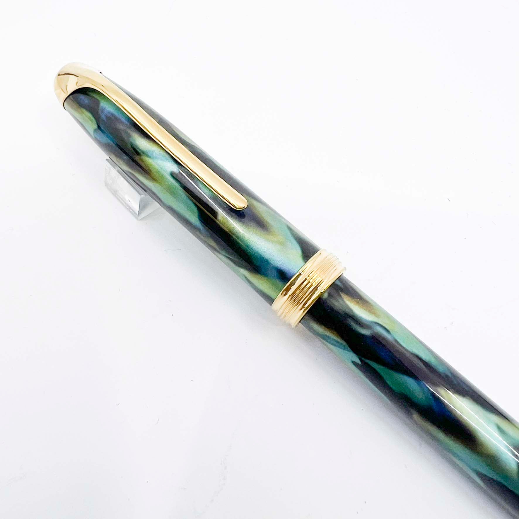 cross ピナクル ピーコックブルー ボールペン Cross Pinnacle Peacock Blue Lacquered Rollerball - Made in USA