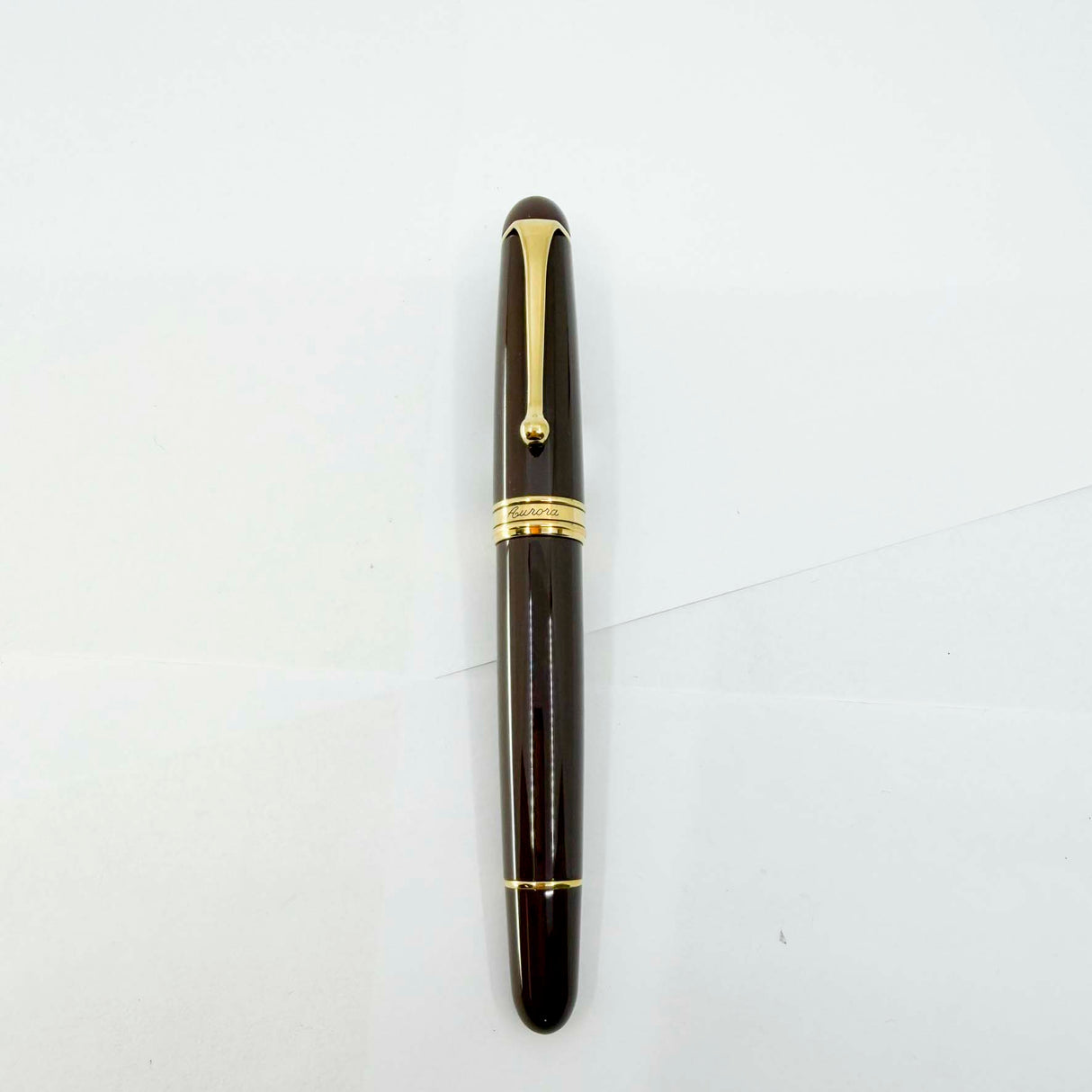 Aurora Large #88 Brown 70th Anniversary Limited Edition  Fountain Pen - Italic 14kt Gold Nib
