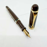Aurora Large #88 Brown 70th Anniversary Limited Edition  Fountain Pen - Italic 14kt Gold Nib
