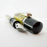 Montegrappa Nazionale Indian Rainbow (Lustrous Amber & Black) Celluloid Limited Edition Fountain Pen - Flexible Fine 14kt Gold Nib