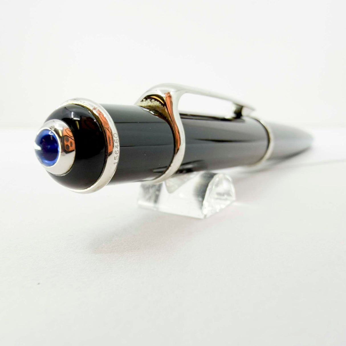 Cartier Diabolo Black Ballpoint Pen - Platinum-Plated Trim