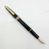 Montblanc Classique #144 Black Resin Fountain Pen  - Medium  14kt Gold Nib