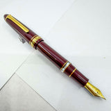 Sailor 1911 Maroon REALO Gold-Plated Trim Fountain Pen - Medium 21kt Gold Nib