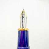 Montblanc Solitaire Ramses II Special Edition LeGrand #146 Lapia Lazuli & Gold Vermeil Fountain Pen - Flexible Fine 18kt Gold Nib