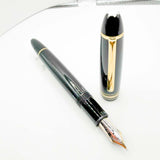 Montblanc Meisterstuck Black Resin #146 LeGrand Fountain Pen  - Fine 14kt  Gold Nib