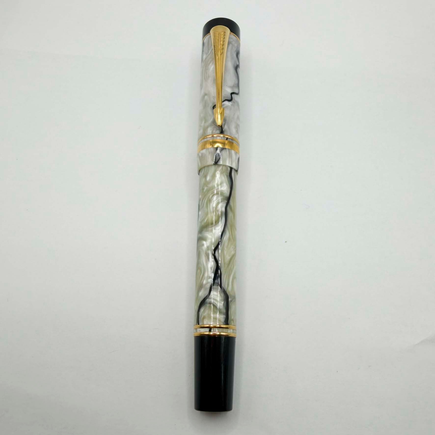 Parker Duofold Centennial (Largest Size) Lustrous Pearl & Black