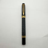 Waterman  Man 100 Opera Black Chased Fountain Pen - Medium 18kt Gold Nib