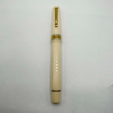 OMAS Ivory Vegetal Resin Bibliotheque Nationale Fountain Pen - Medium 18kt Gold Nib