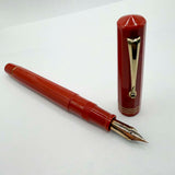 OMAS for Armando Simoni Club/1990's - Milord Paragon Coral Fountain Pen - Fine 14kt Gold Nib