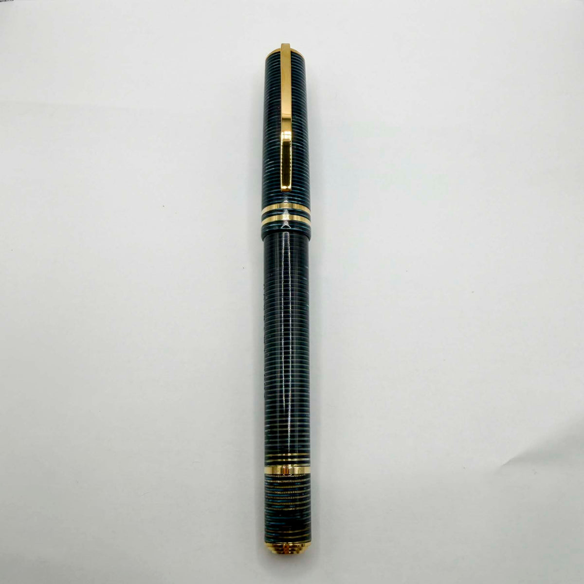 Visconti Honors the 90th Anniversary of Italy's Iconic Corsani Pen Shop Realized in the Final Stock of the Blue "Wall Street" Layered Celluloid  Fountain Pen - Broad 14kt Gold Nib - An Edition of Only 20 Pens!