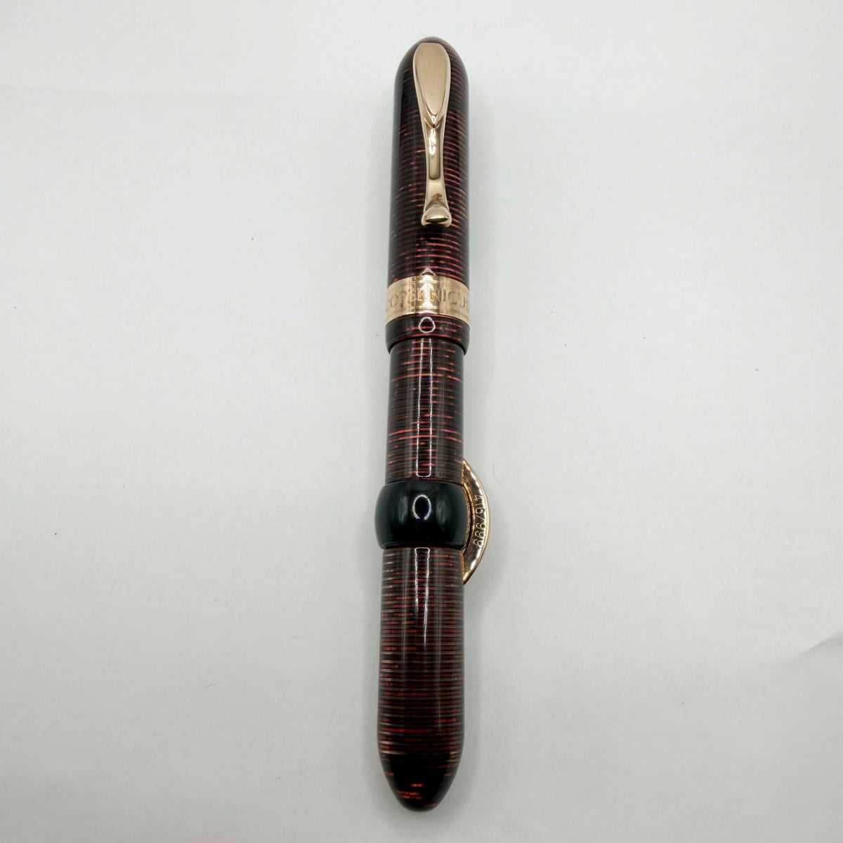 Visconti Copernicus Burgundy Celluloid Limited Edition Fountain Pen   - Medium 18kt Gold Nib