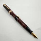 Visconti Copernicus Burgundy Celluloid Limited Edition Fountain Pen   - Medium 18kt Gold Nib