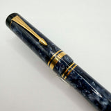 Parker Duofold Centennial (Largest) Marbled Blue  Fountain Pen - Medium #83 18kt Gold Nib (Circa 1990)