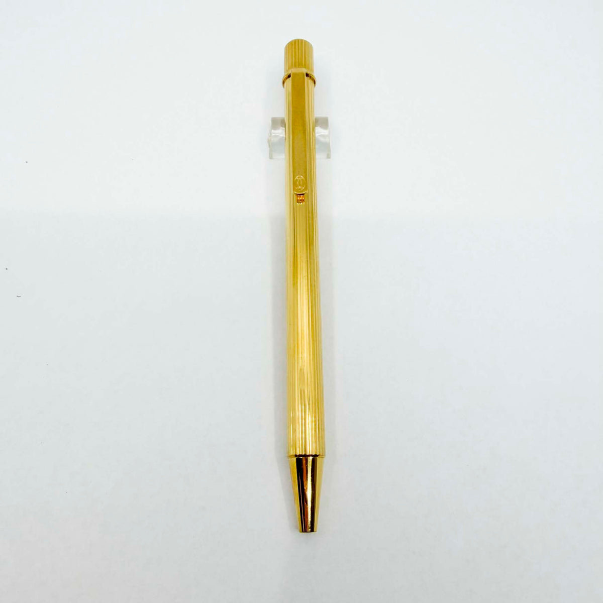 Cartier Must de Cartier Gold Plated Fluted Ballpoint Pen