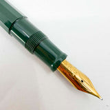 Omas Italia '90 Racing Green Facetted Large Paragon Fountain Pen - Medium 18kt Gold Nib