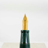 Omas Italia '90 Racing Green Facetted Large Paragon Fountain Pen - Medium 18kt Gold Nib