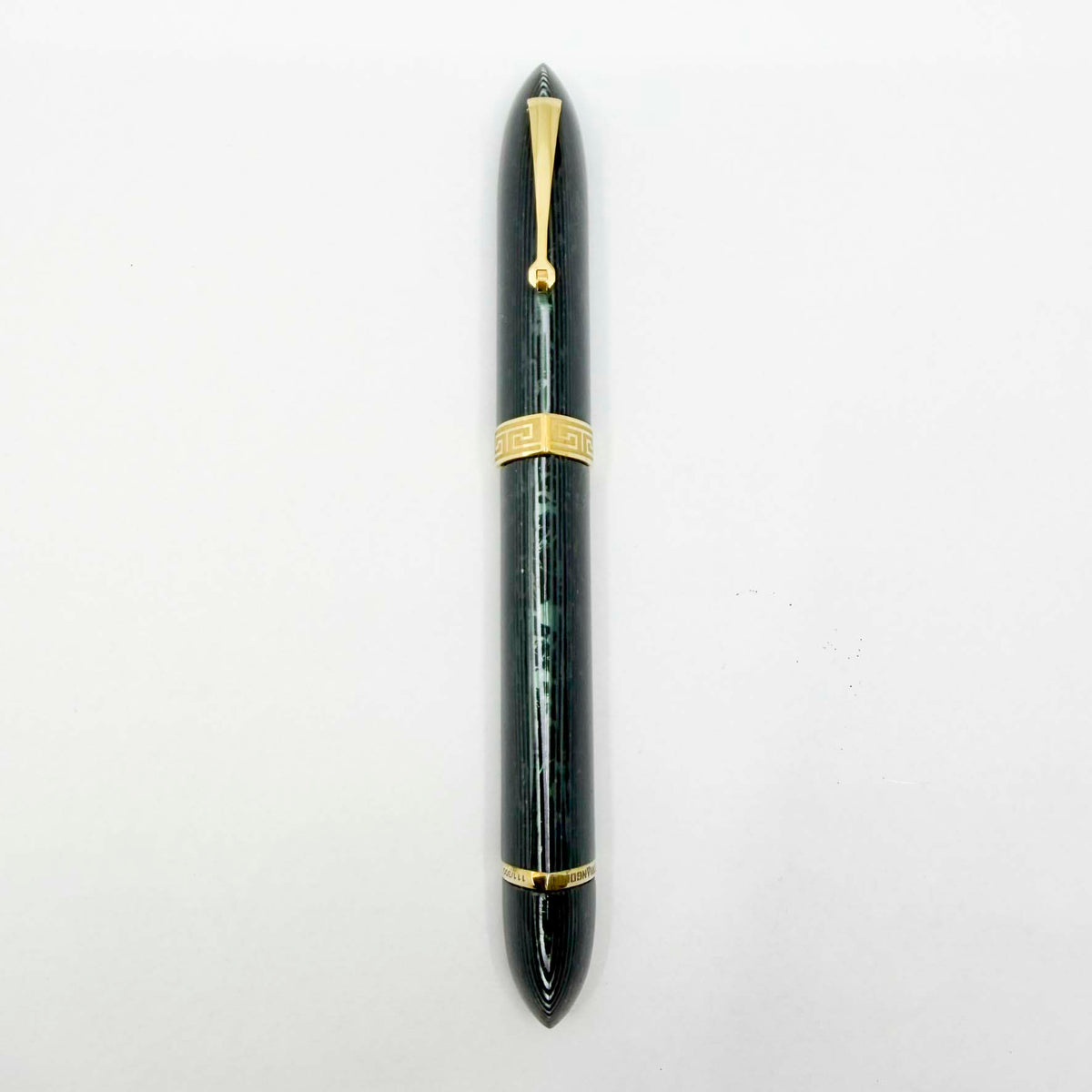 ASC (Armando Simoni Club) Triangolo Incredible Arco Verde (Green) Celluloid Limited Edition 3-Sided Fountain Pen - Magic Flex Medium #8 Size 18kt Gold Nib