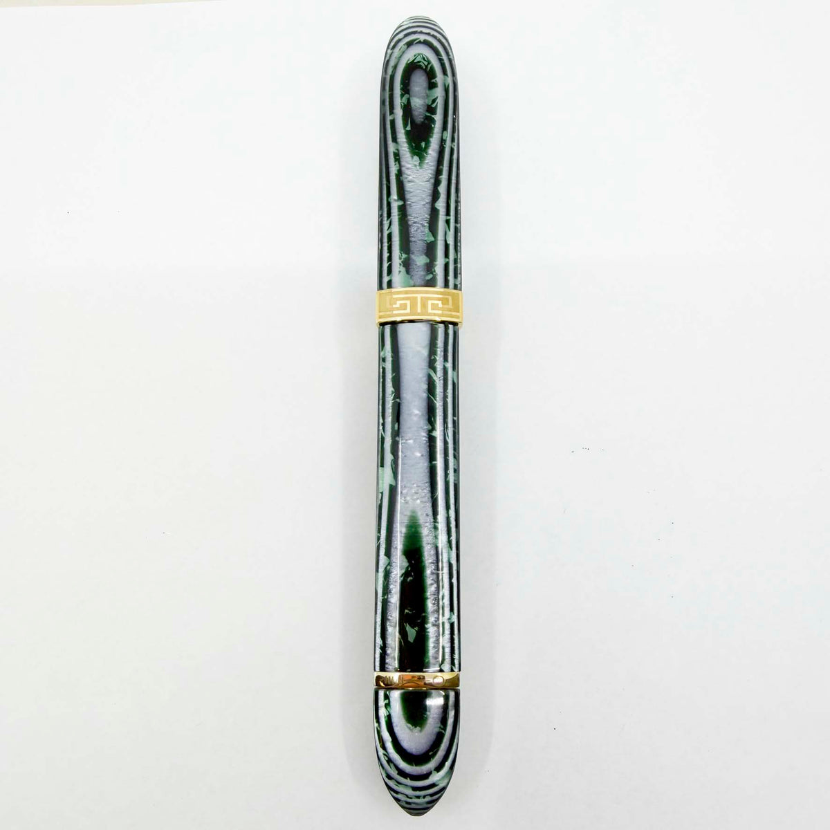 ASC (Armando Simoni Club) Triangolo Incredible Arco Verde (Green) Celluloid Limited Edition 3-Sided Fountain Pen - Magic Flex Medium #8 Size 18kt Gold Nib