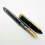 ASC (Armando Simoni Club) Triangolo Incredible Arco Verde (Green) Celluloid Limited Edition 3-Sided Fountain Pen - Magic Flex Medium #8 Size 18kt Gold Nib