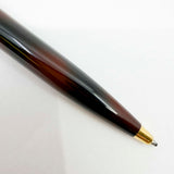 S.T. DuPont  Orpheo Laque Ecaille Ballpoint Pen - Marbled Black & Burnished Burgundy Laque