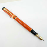 Parker "Big Red" (Orange) Duofold Centennial (Largest Size) Fountain Pen - Medium 18kt Gold Nib
