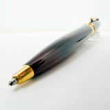 S.T. DuPont  Orpheo Laque Ecaille Ballpoint Pen - Marbled Black & Burnished Burgundy Laque