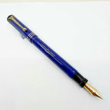 Aurora Internazionale Blue Marble Auroroloide Limited Edition Fountain Pen - Medium 18kt Gold Nib