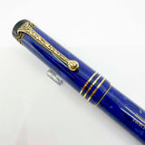 Aurora Internazionale Blue Marble Auroroloide Limited Edition Fountain Pen - Medium 18kt Gold Nib