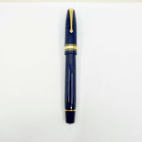 Conway Stewart 100 Dark Blue with Golden Amber Flecks  Fountain Pen - Italic Fine 18kt Gold Nib