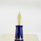 Conway Stewart 100 Dark Blue with Golden Amber Flecks  Fountain Pen - Italic Fine 18kt Gold Nib