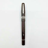 Stipula Mid-Size Novecento Woodgrain Ebonite Fountain Pen - Fine 18kt Gold Nib
