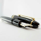 Montblanc #147 Traveler Black Resin LeGrand Meisterstuck Fountain Pen - Fine 14kt Gold Nib - CARTRIDGE FILL ONLY