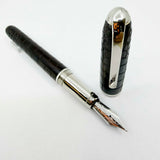 Cartier Louis Cartier Dandy Crocodile Scales Engraved Wood Body Limited Edition Fountain Pen - Medium 18kt Gold Nib