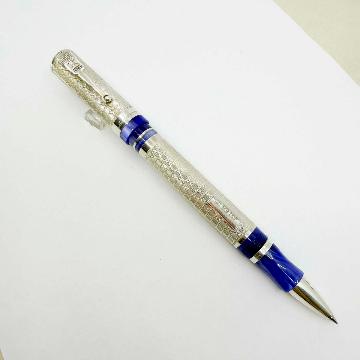 Montegrappa Israel 50th Anniversary Exquisite Sterling Silver Limited Edition Rollerball Pen