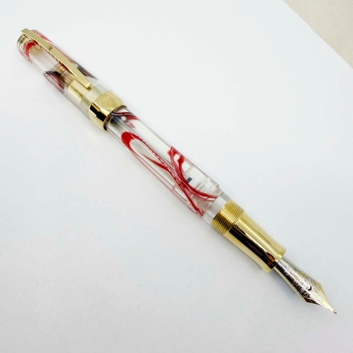 Visconti Opera Master Crimson Tide Demonstrator Limited Edition Fountain Pen #17/70 - Flexible Fine 23K Palladium Nib