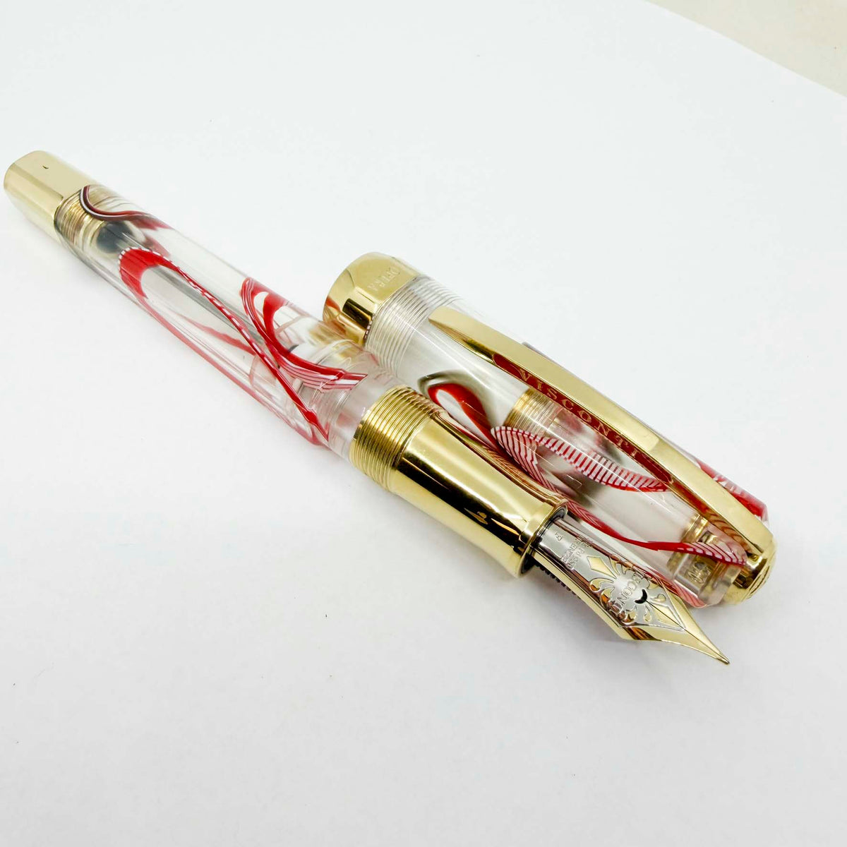 Visconti Opera Master Crimson Tide Demonstrator Limited Edition Fountain Pen #17/70 - Flexible Fine 23K Palladium Nib