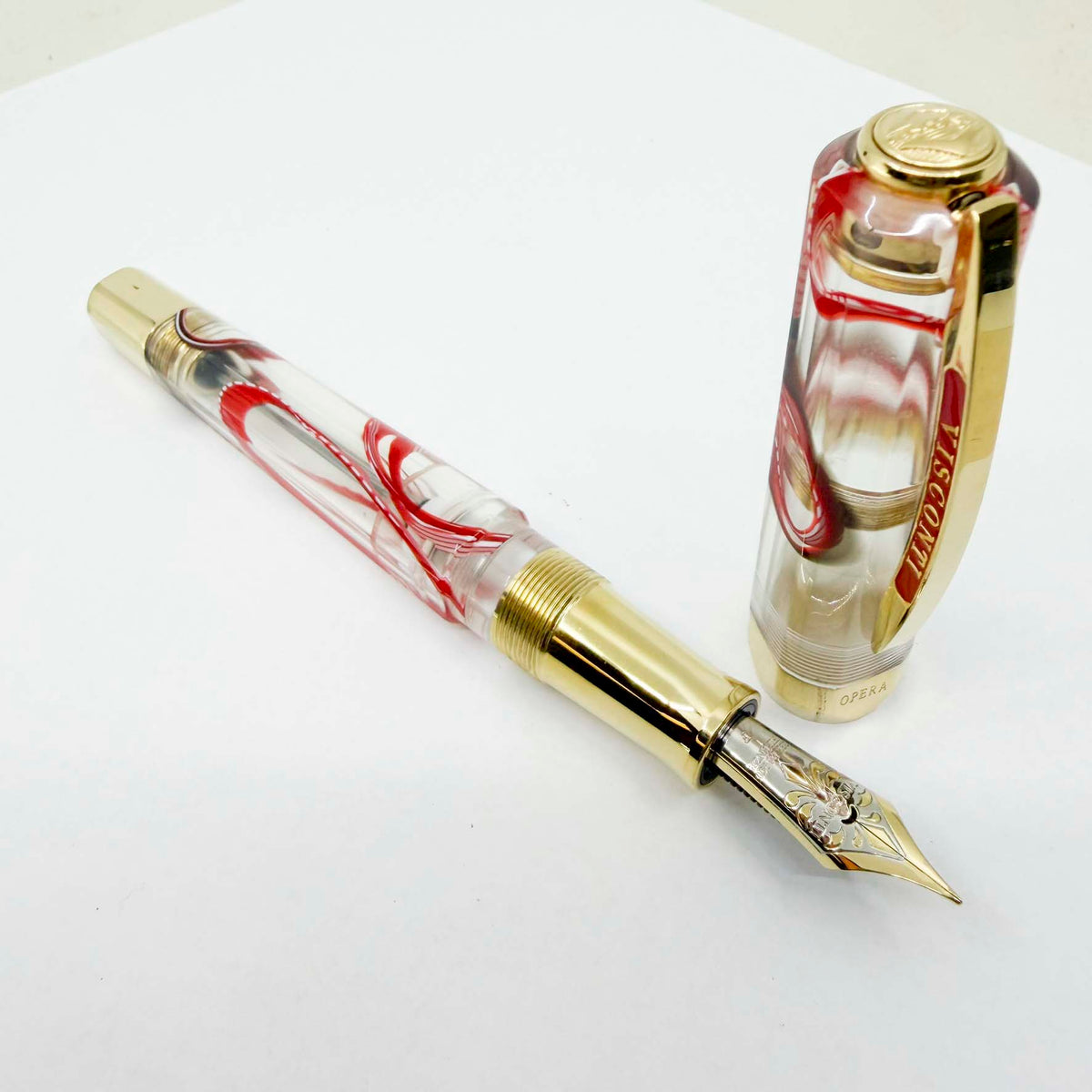 Visconti Opera Master Crimson Tide Demonstrator Limited Edition Fountain Pen #17/70 - Flexible Fine 23K Palladium Nib