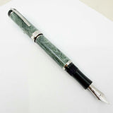 Visconti Millionaire Limited Edition Actual Green Marble Fountain Pen - Flexible Fine 23K Palladium Nib