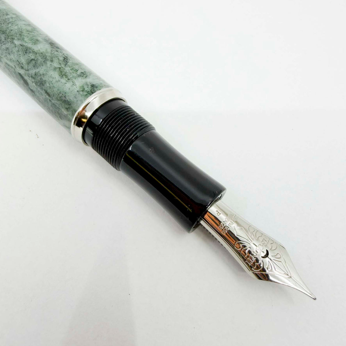 Visconti Millionaire Limited Edition Actual Green Marble Fountain Pen - Flexible Fine 23K Palladium Nib