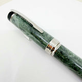 Visconti Millionaire Limited Edition Actual Green Marble Fountain Pen - Flexible Fine 23K Palladium Nib